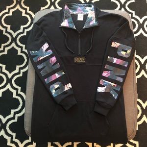 Victoria Secret Pink Half Zip Sweater